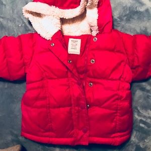 18-24 month little girls puffer pink winter jacket